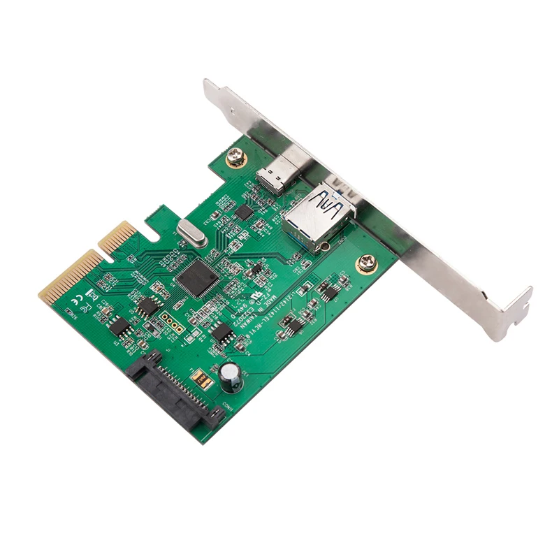 H1111Z PCI Express к USB3.1 USB-C+ USB3.1 type-A плата контроллера до USB3.1 Gen-II 10 Гбит/с супер скорость+ набор микросхем ASM3142