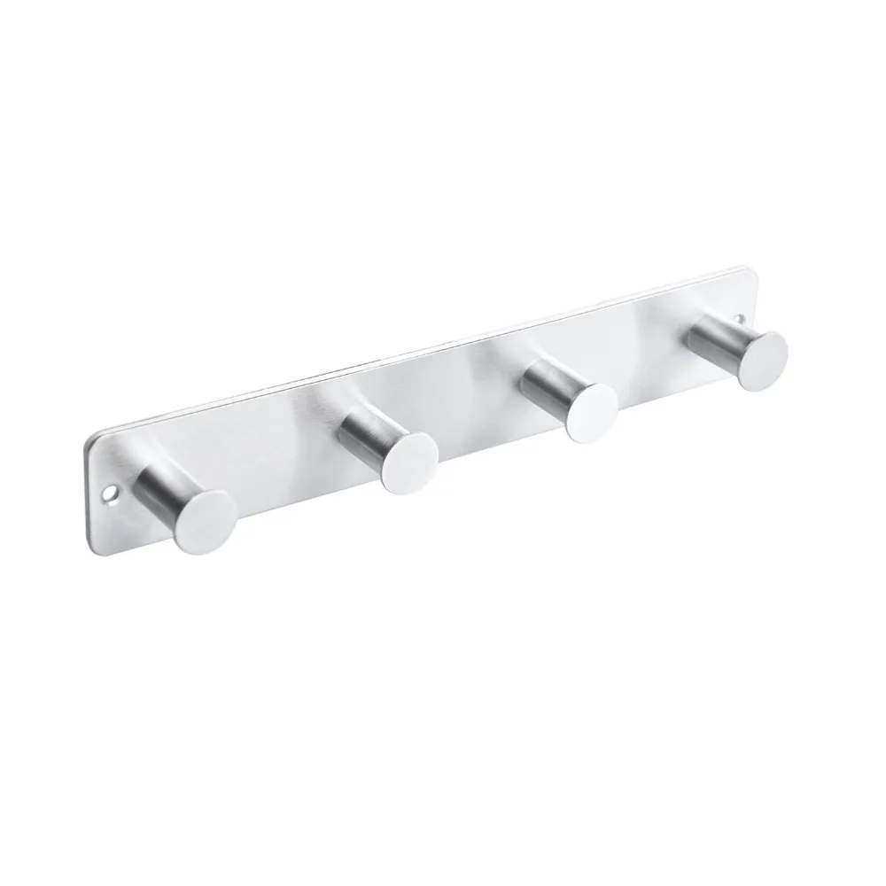 1Pack Edelstahl Mantel Haken Schraube-in & Stick-auf Rostfrei Mantel Racks für Wand Montiert, tür Kleiderbügel für Schlafzimmer – Detail 1