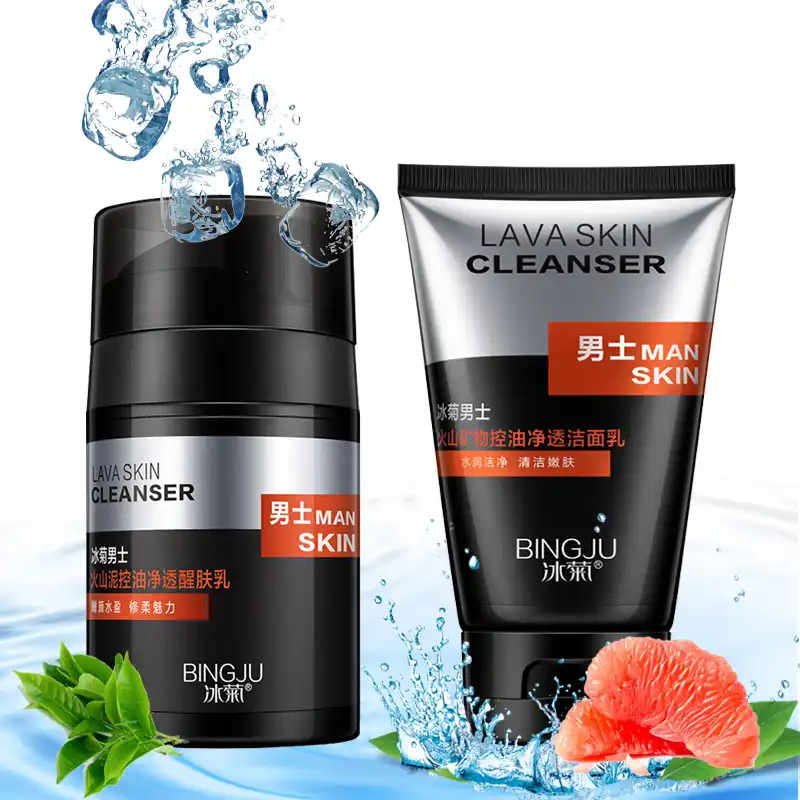 man face clean cream