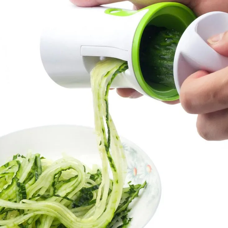 Устройство резки овощей Spiralizer Овощечистка из нержавеющей стали спиральный слайсер картофель кабачки спагетти Кухонные гаджеты