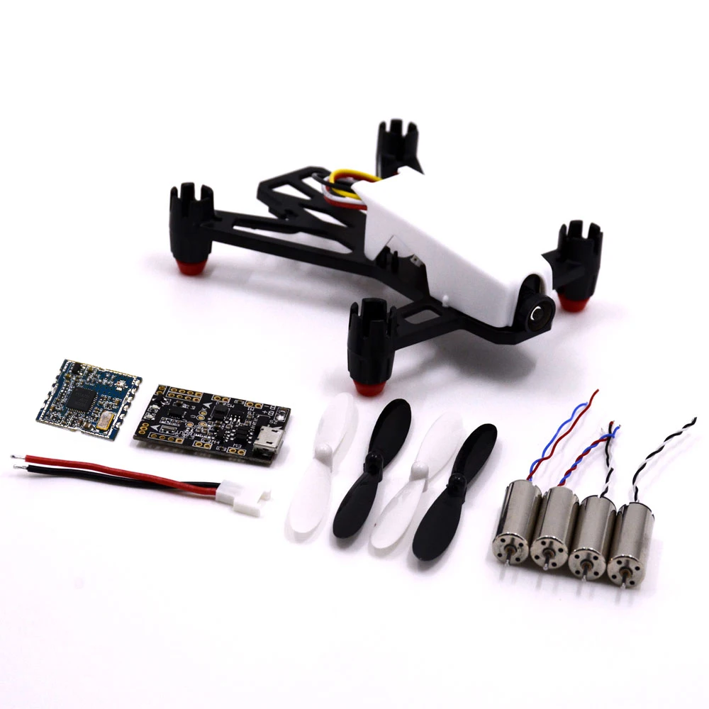 

1set Q100 Super Mini FPV Racer Quadcopter drone DIY Indoor Kit Frame+4pcs 8520 motor +TX5813 Module+F3 EVO Flight Control Board