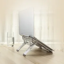 Подставка для ноутбука держатель охлаждающая подставка эргономичный 6 регулируемый по высоте алюминий стабильная подставка