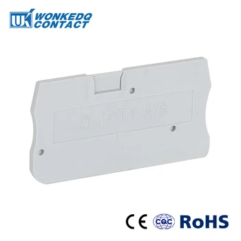 

D-PT1.5/s End Cover For PT 1.5 Din Rail Terminal Blocks End Cover plate L45H24.6W2.2 mm