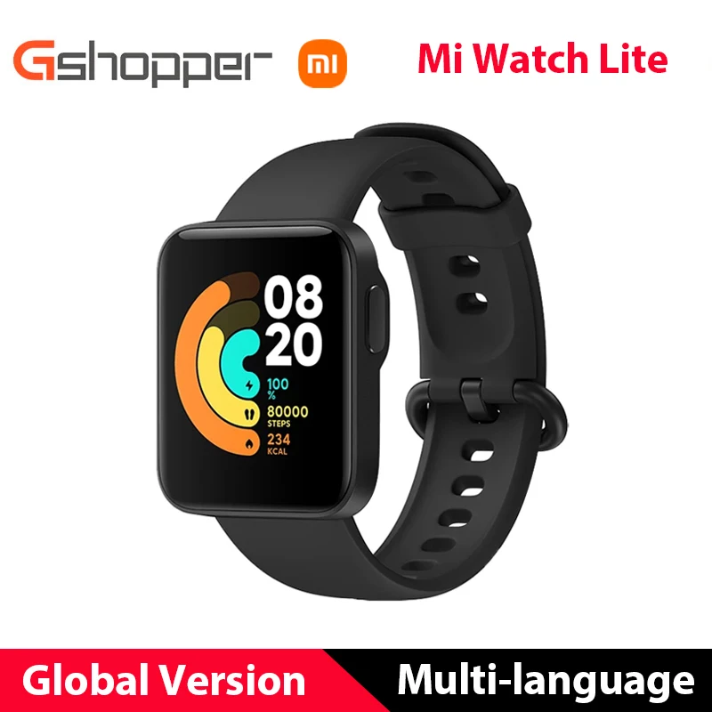 Xiaomi Mi Watch Lite GPS Mi Smart Watch Global Version Smartwatch 2020 1.4” TFT LCD Screen Fitness Heart Rate Sleep Monitor Band