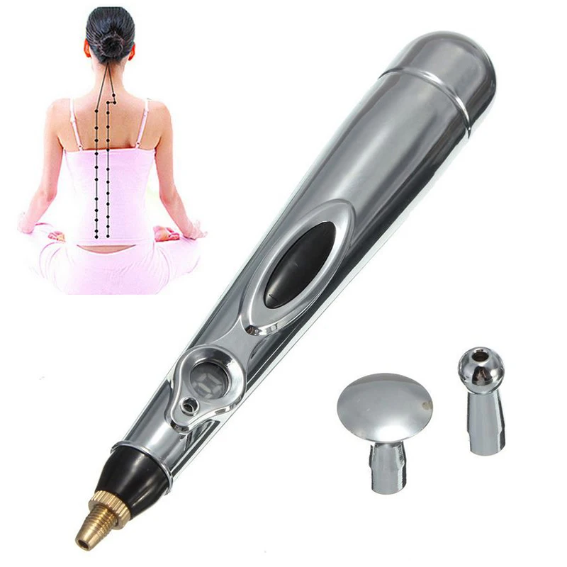 Hot New Arrival 2 in 1 Electric Acupuncture Magnet Therapy Heal Massage Pen Meridian Energy Pen Relief Pain Tools