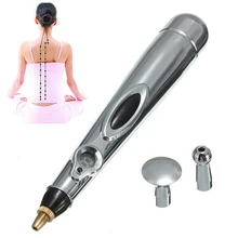 Hot New Arrival 2 in 1 Electric Acupuncture Magnet Therapy Heal Massage Pen Meridian Energy Pen Relief Pain Tools