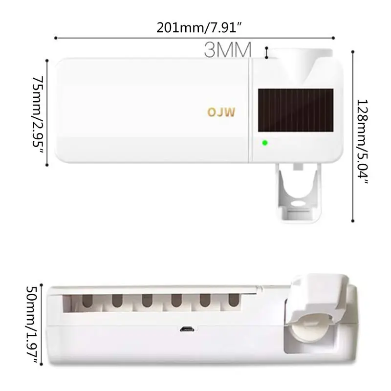USB зарядка УФ-светильник держатель для дезинфицирующего средства зубной щетки автоматический диспенсер для зубной пасты