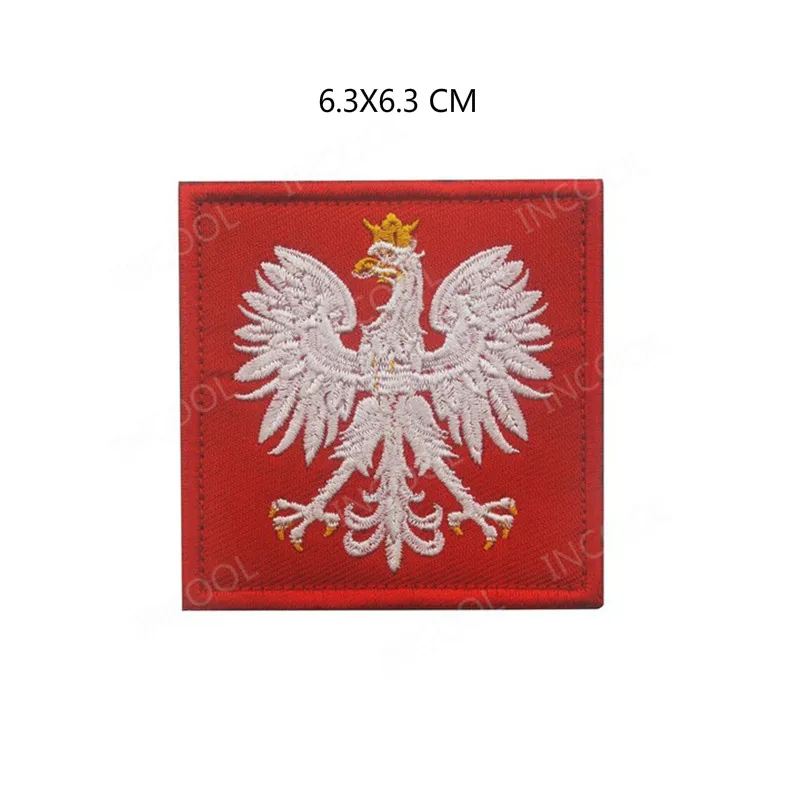 Patch Ecusson Imprime Badge Drapeau Pologne Polonais Aigle - Jumpl