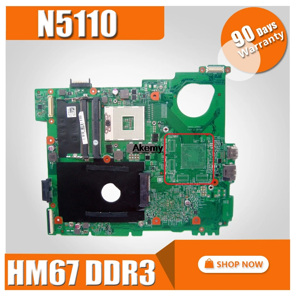 

N5110 For DELL inspiron 15R N5510 CN-0G8RW1 0G8RW1 G8RW1 HM67 DDR3 motherboard 100% original Test work