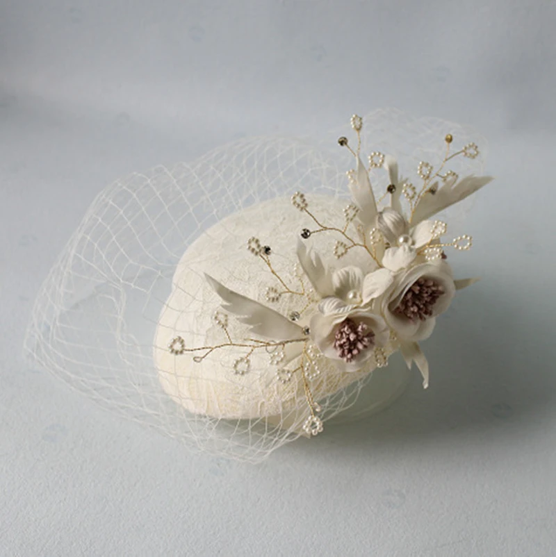 Elegant Bridal Hat And Fascinators Headpiece Corsage Women Wedding Party Hair Accessories