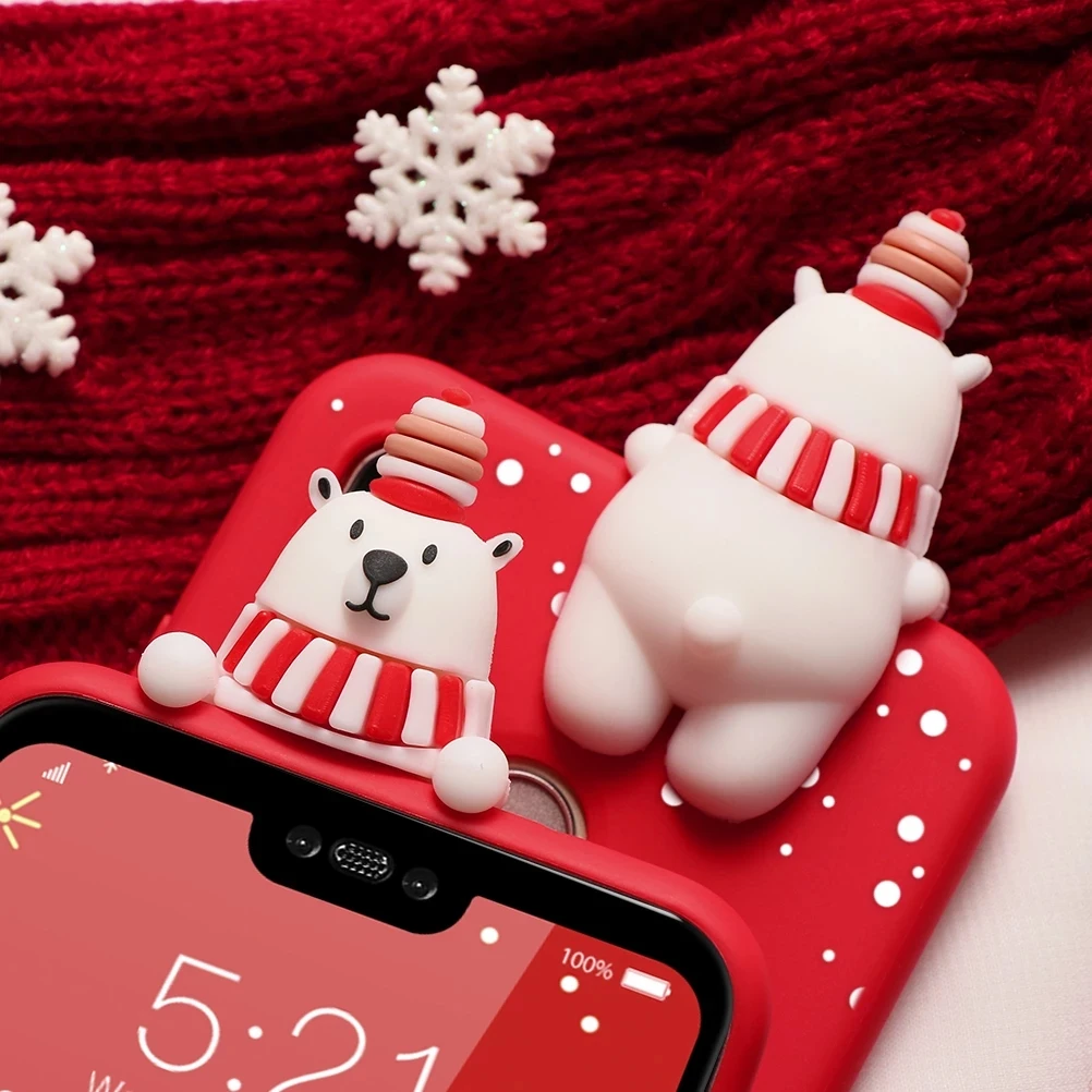 Рождественский чехол с куклой для Huawei P Smart 2020 Y8S Y8P Y7 Y7P Y6 Y6P Y5P Y9 Prime 2018 Y8 P40 P30 P20 P10 Pro