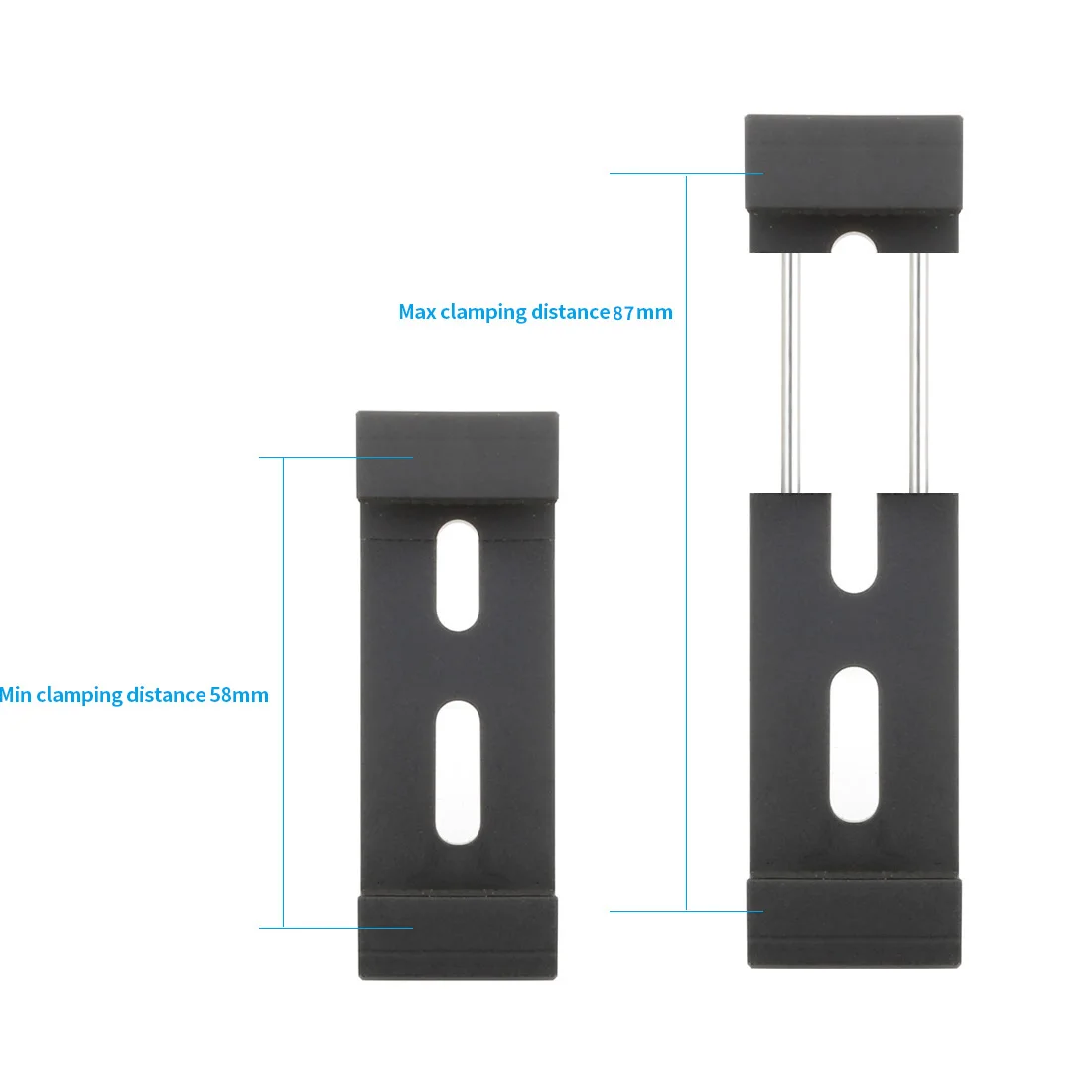 Aluminum Alloy Mobile Phone Tripod Mount Clamp Holder Clip with Hot Shoe Handle Rig for iPhone HUAWEI Vlog Fill Video Recording