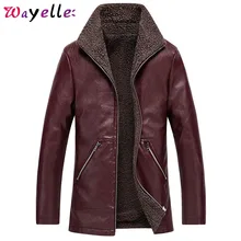 Мужское пальто из искусственного меха, мужская куртка из искусственной кожи, Осень-зима, бархатные толстые теплые куртки из искусственной кожи, мужские байкерские куртки 7 8XL