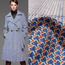 150 см ширина маленький цветочный узор полиэстер жаккардовая парча атласная ткань для женщин осень зима платье юбка пальто DIY шитье