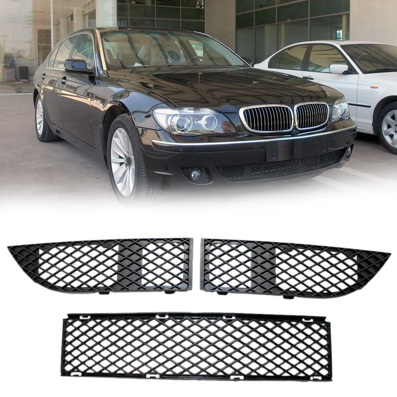 Передний бампер нижние решетки набор подходит для BMW 7 серии E65 E66 LCI 2005-2008 |