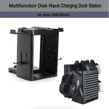 Вертикальная зарядная док-станция Подставка многофункциональная дисковая башня стеллаж для хранения вмещается универсально для Xbox One X