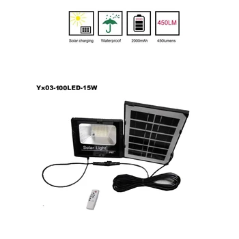 

100/75 Led solar light lamp floodlight Street Outdoor LED Outdoor wall Waterproof Energy For Home Garden indoor remote timer spl