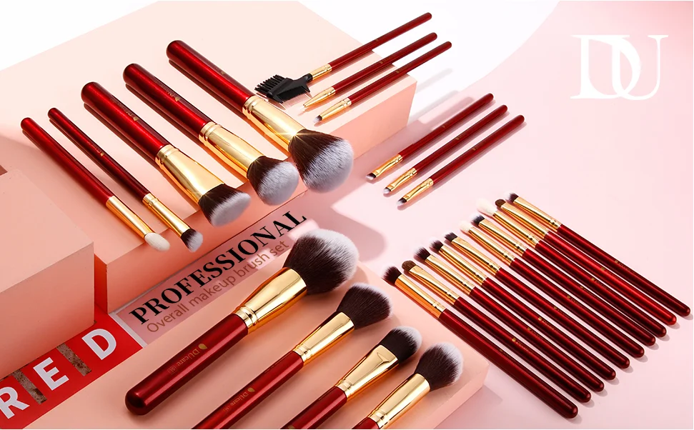 DUcare Makeup Brushes Set 8- 27Pcs Foundation Powder Eyeshadow Synthetic Goat Hair Cosmetic Make Up Brush pinceaux de maquillage