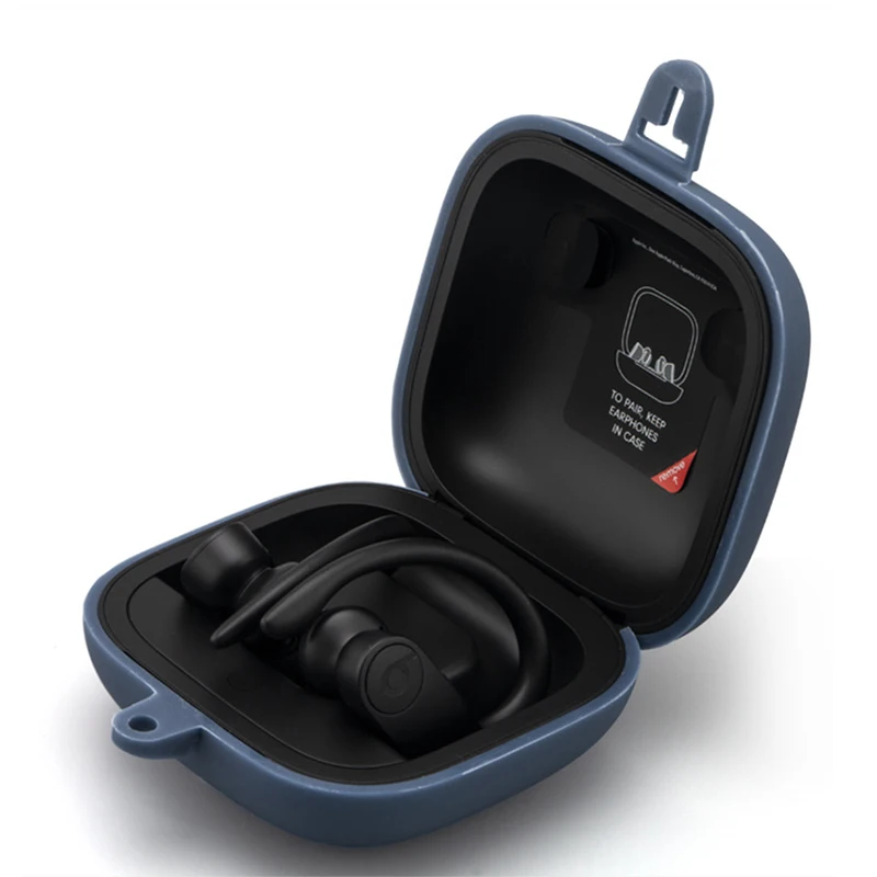 Чехол для беспроводных наушников Bluetooth силикагелевый однотонный чехол Beats Powerbeats