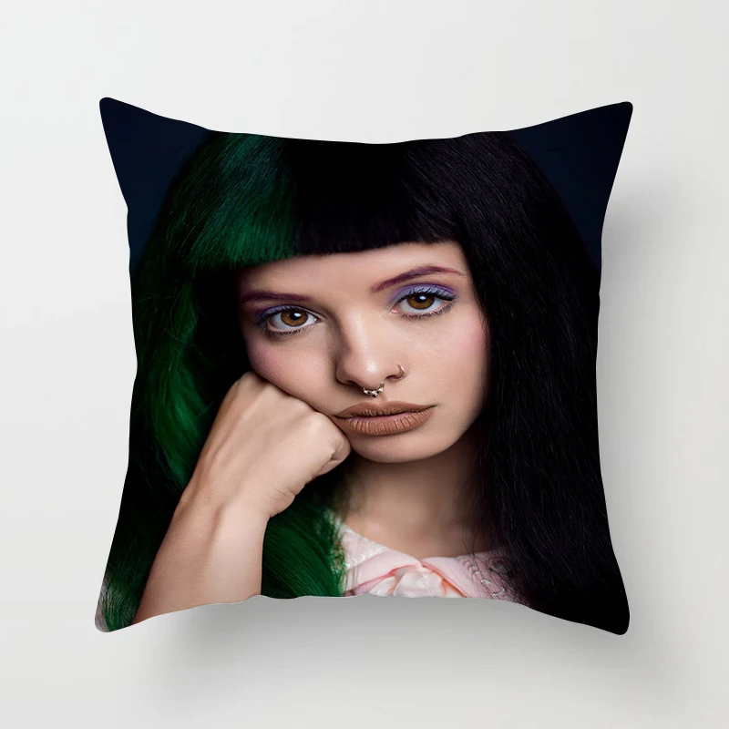 Наволочки для подушек ZENGIA Melanie Martinez 45*45 см для девочек с рисунком облака, дождя, сосок, плача, Детская наволочка, декоративная наволочка для подушки