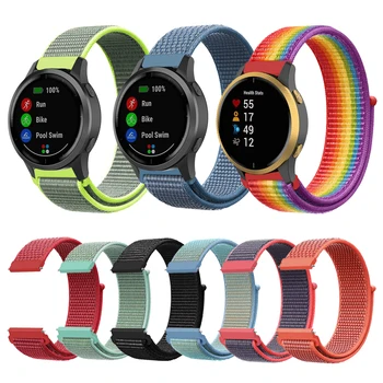 

Woven Nylon Loop Strap Band For Garmin Watch Vivoactive 3 4 Venu/GarminMove/GarminActive/Forerunner 245 645 Bracelet Watchband