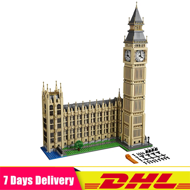 

4163pcs Big Ben Elizabeth Tower Model Building Kits Block Brick DIY Toys Compatible Legoinglys 17005 10253