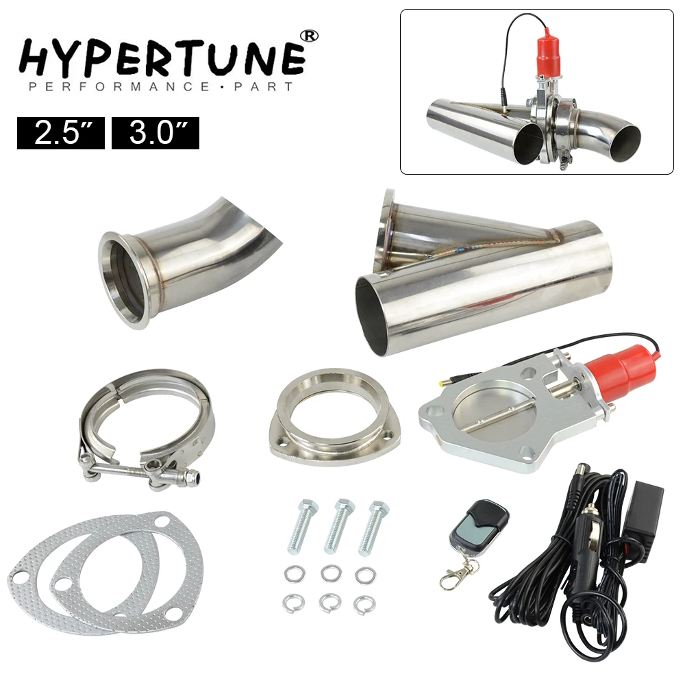 Hypertune-2," или 3,0" Электрический нержавеющий выхлоп вырезанный клапан/переключатель с пультом дистанционного управления HT5295