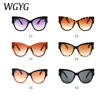 

Brand Designer Eye Sunglasses Tom Cat New Fashion Lady Oversized Frame Retro Sunglasses UV400