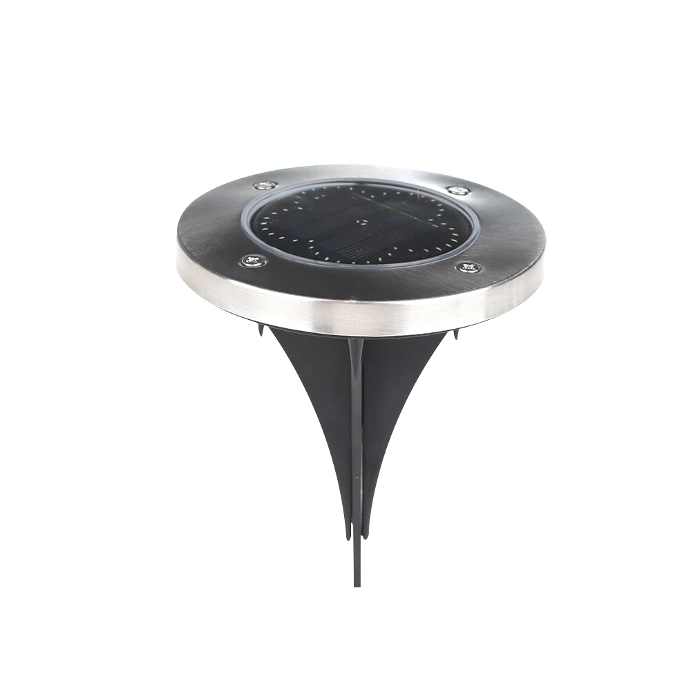 Eco-Friendly Durable Street 48LED Security Gutter Flower Disk Lights Solar Power Path Way Landscape Light Ground Lamp Home