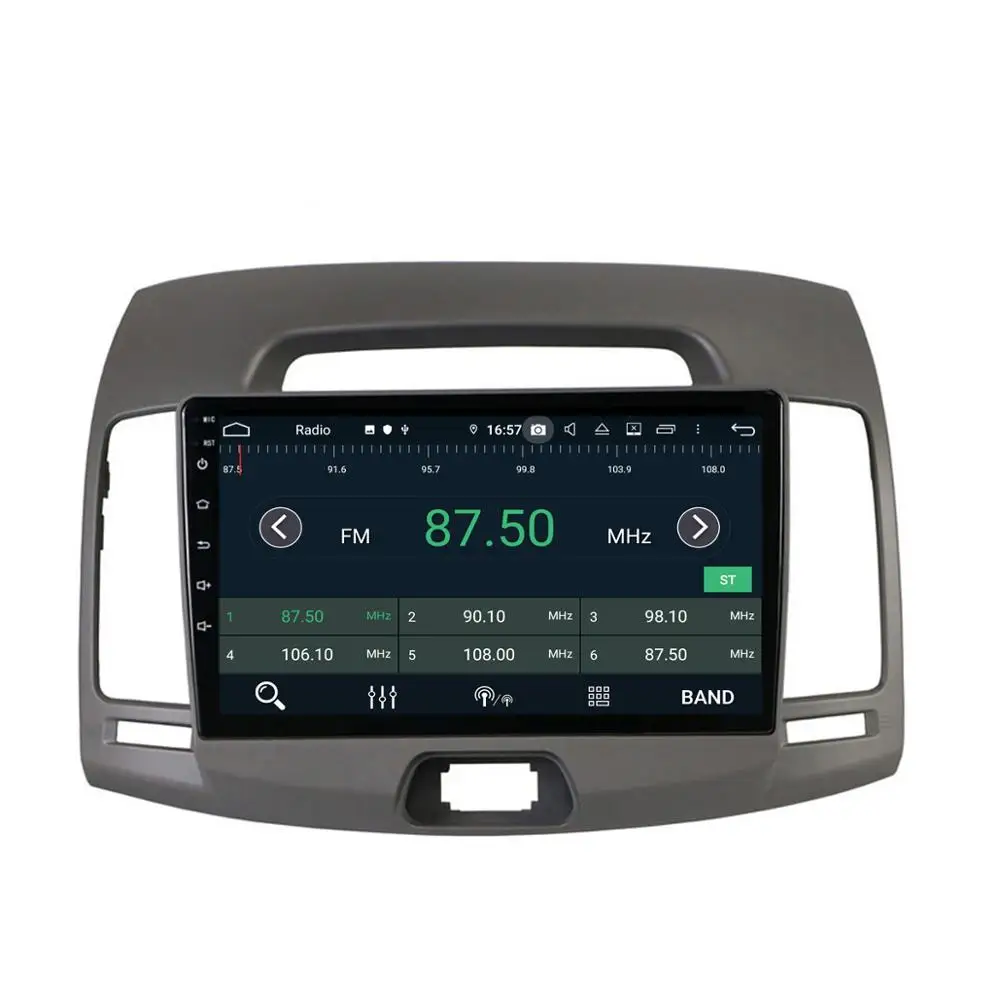 HFCYJIA " Android 9,0 система ar Радио стерео для hyundai Elantra 08-10 Восьмиядерный 4+ 32G ram gps Navi приемник BT, RDS wifi DSP