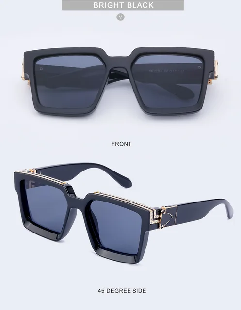 Lixx Retro Millionaire Square Metal Sunglasses