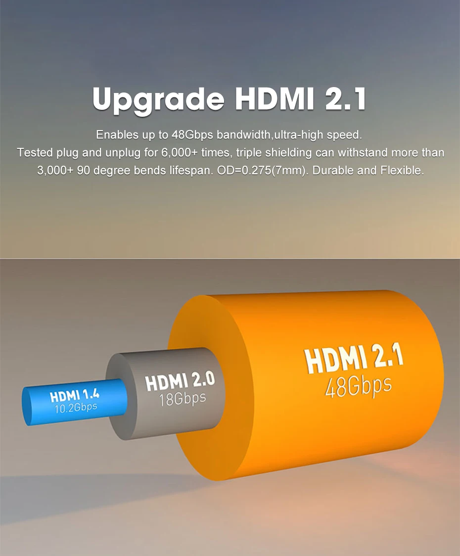 120hz, 48gbps, para amplificador, tv, ps4, ps5,