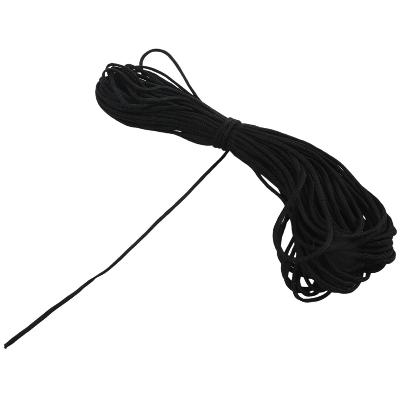 100 ft 550 Paracord Survival Cord Parachute Rope- Black