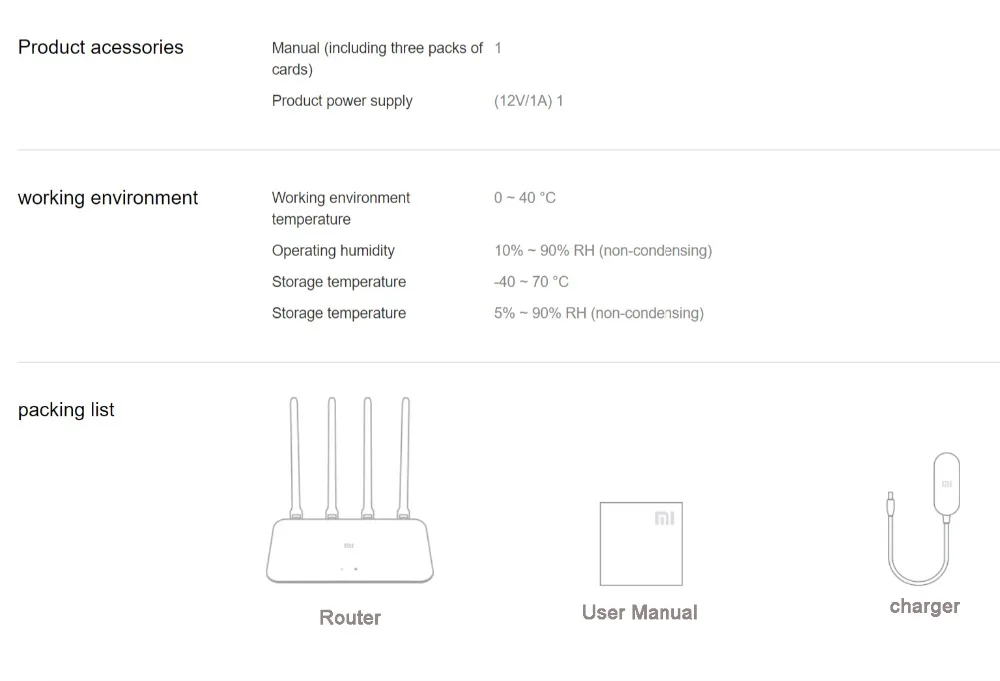 Xiaomi Mi роутер 4A гигабитная версия 2,4 ГГц 5 ГГц 128 ГБ DDR3 Ram двухъядерный процессор 1167 Мбит/с гигабитный Ethernet порт Поддержка IPv6