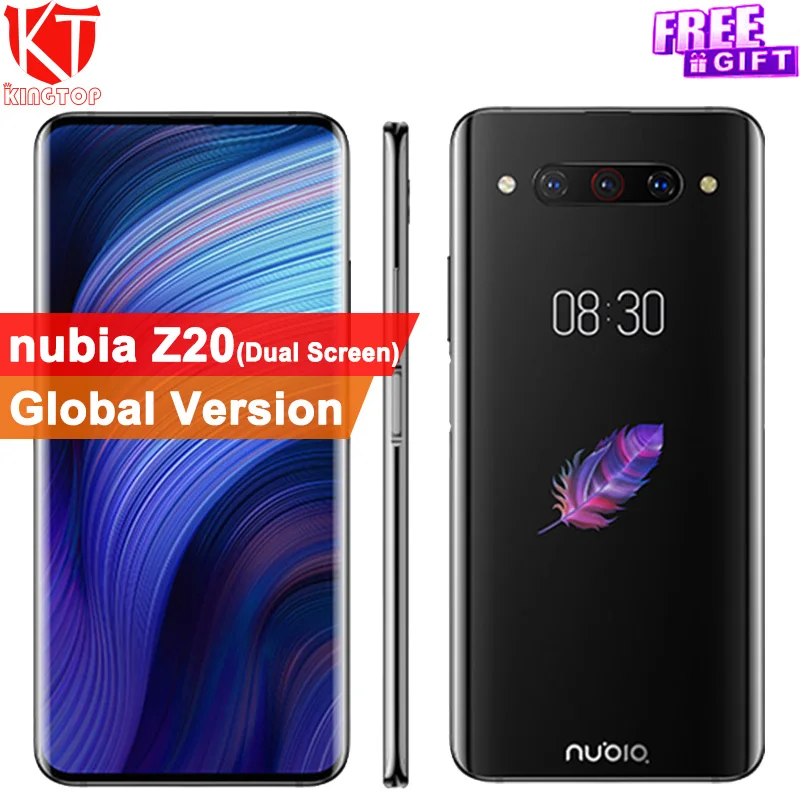 Оригинальный мобильный телефон zte Nubia Z20 6 42 &quot+ 5 1&quot 8G 128G Snapdragon 855 plus 2 96 GHz 4000mAh 48MP