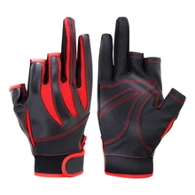 Спортивные перчатки на открытом воздухе, 3 Противоскользящие прочные дышащие перчатки из искусственной кожи для рыбалки, охоты, полиуретана, спандекса, водонепроницаемые перчатки