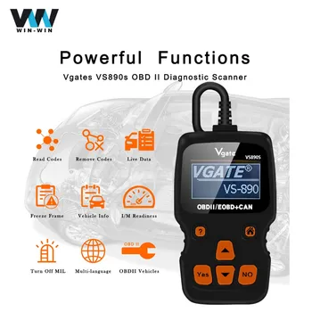 

Vgate VS890S ELM327 V1.5 Code Reader CAN BUS OBD OBD2 Car Diagnostic Tool VS-890 ELM 327 obd2 Auto Diagnostic Scanner