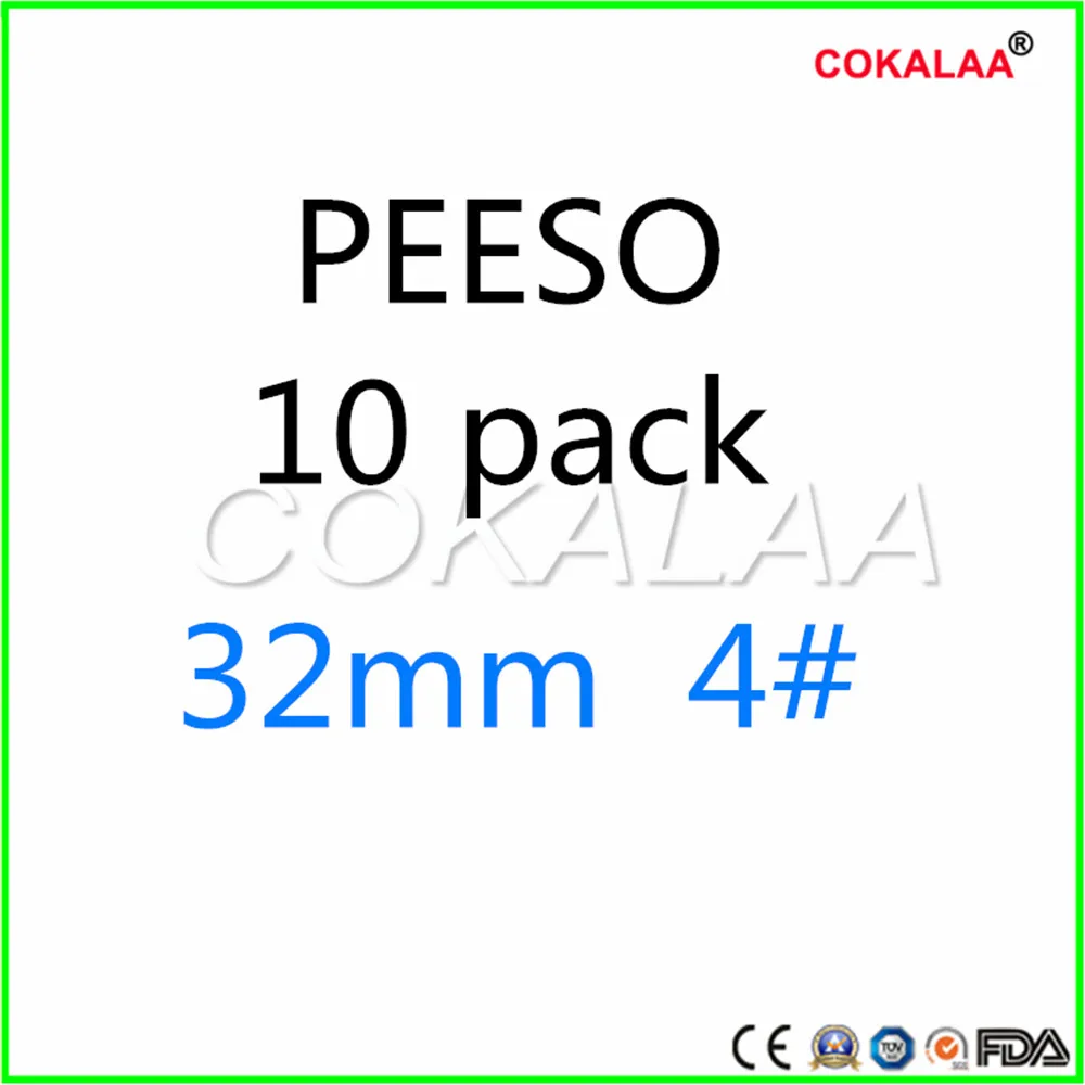 32mm NO.4 COKALAA 10 шт 32 мм 1#-6# стоматологические эндодонтические напильники Reamers Drill Burs peeso reamers Endo напильники peeso стоматологические материалы - Цвет: 32mm NO.4