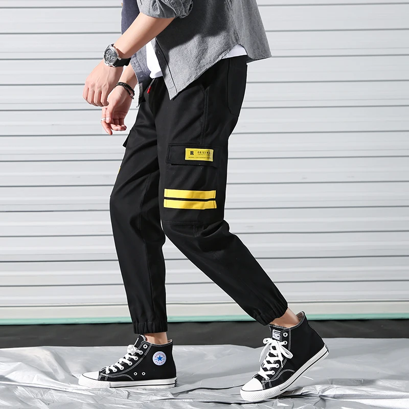 SingleRoad, хип-хоп Уличная одежда, мужские штаны для бега, модные мужские повседневные брюки-карго, уличные штаны-шаровары с эластичной резинкой на талии