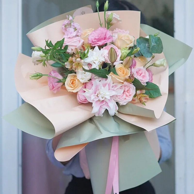 20 шт Нетканая оберточная бумага для цветов Волшебная пряжа букет мира фрукты подарочная оберточная бумага