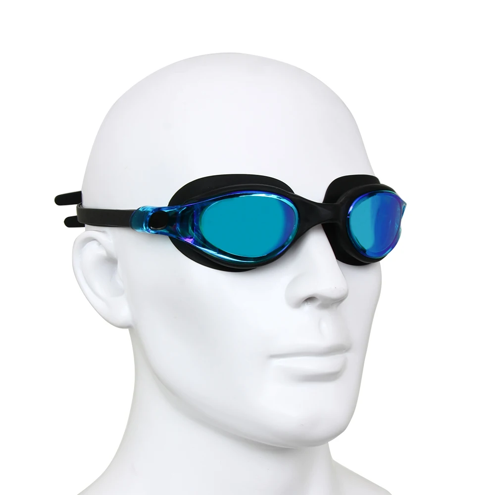 Lunettes de natation, Vision large, Anti-buée, Anti-UVA/UVB, pour intérieur et extérieur, plongée en mer, piscine, avec bouchons d'oreille