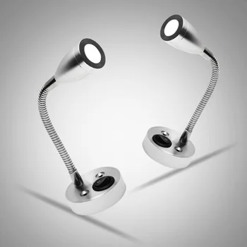 

3W LED Table Lamp LED Stand Desk Lamp Study Reading Light Desk Light Foldable Lamp For Hotel RV Caravan Boat Desk Bedside Lamp