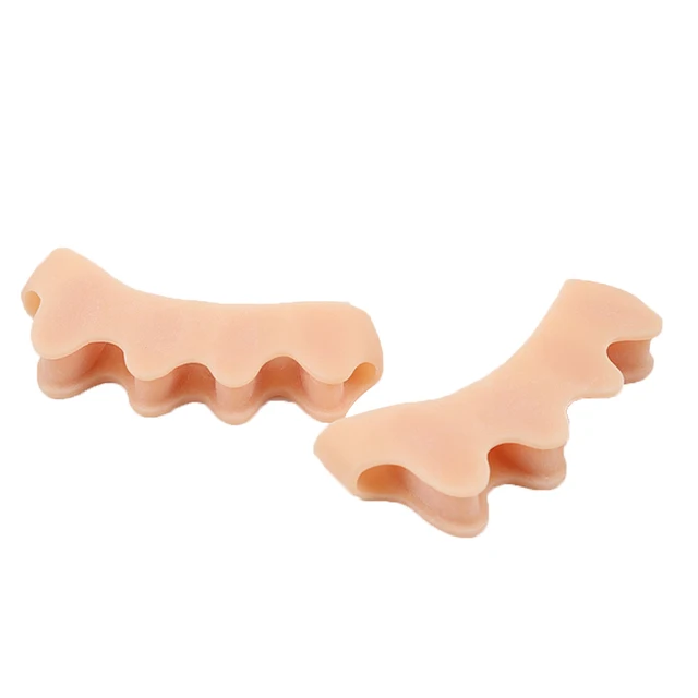 Silicone Toe Separator Correction Hallux Valgus Corrector Orthopedic Hammer Separator Straightener Spreader Foot Care Tool 2PCS 2