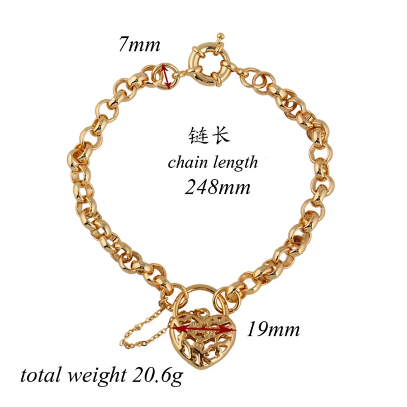 KUNIU-Filigree-Heart-Padlock-Bracelet-Chain-Fashion-Womens-Jewelry-Gold-Filled-Romantic-Delicate-for-Women-Girl (1)