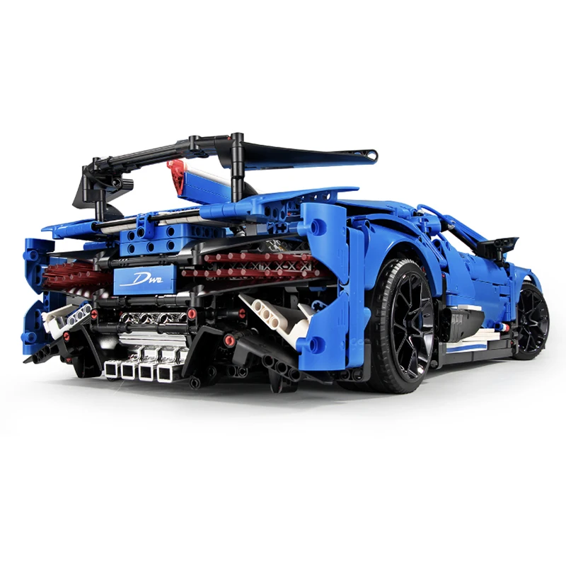 Набор строительных блоков MOC Creator Technic набор синих спортивных гоночных