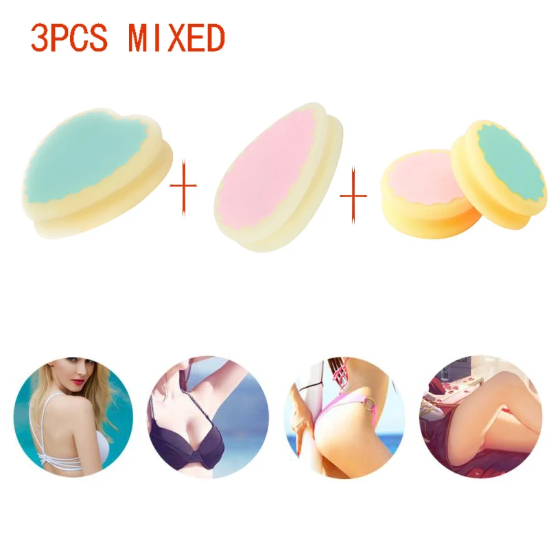 

3pcs Hair Remover Sponge Magic Painless Hair Removal Soft Cute Effective Depilation Tool Skin Smooth Arm Leg Body Exfoliator Pad