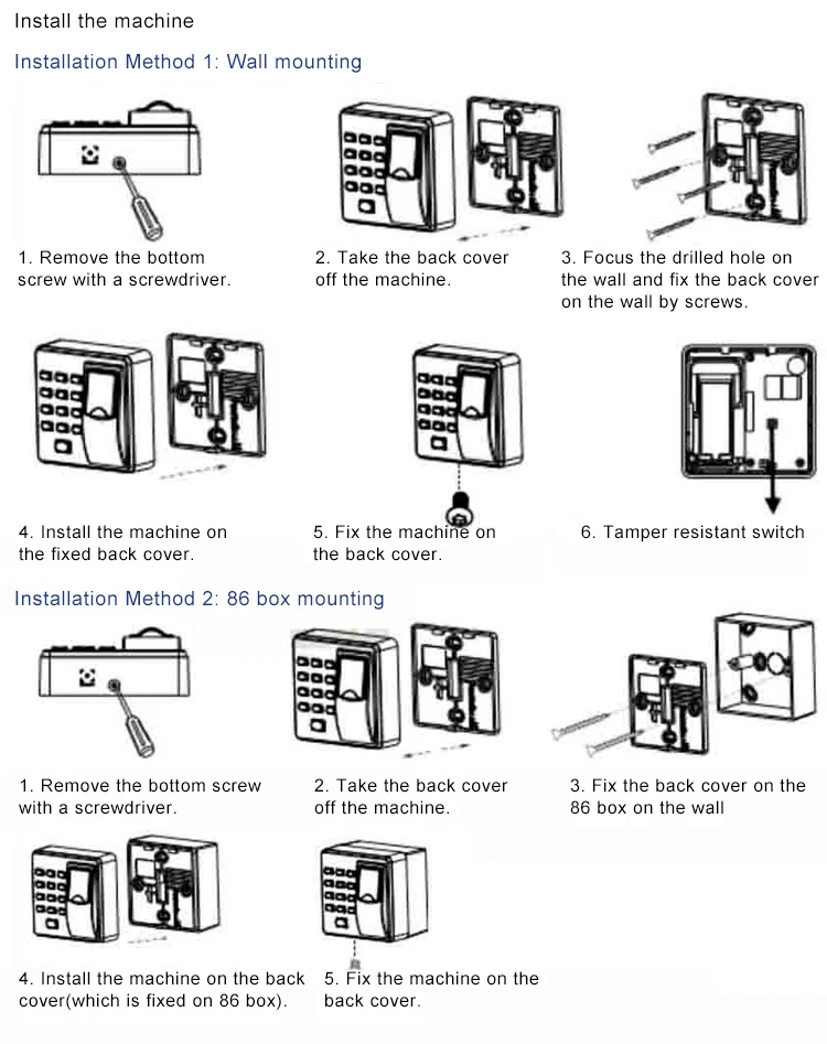 8 installation guide for the X6 zkt tech