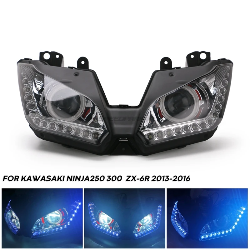 Фара для мотоцикла Angel Eye Kawasaki NINJA250 300 ZX6R ZX 6R NINJA300 HID проектор фара в сборе 2013 2016| |
