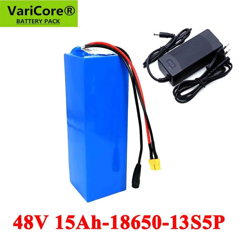 US $111.35 VariCore 48V 15AH Electric Bike Battery 13S 18650 Lithium Battery with 20A BMS for Bicycle replacement Device 546v 2A Charger