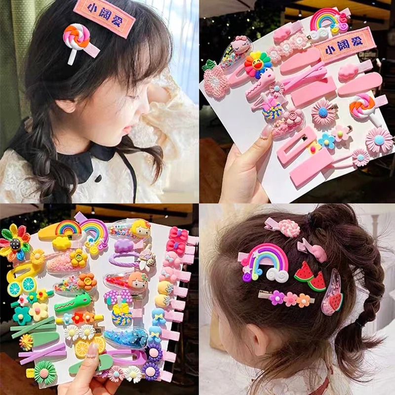 30 Pieces At Random Baby Cute Hair Clips Pelo Bebe Niña For Girls Barrettes  Cartoon Fruit Headdress Fermaglio Per Capelli - AliExpress